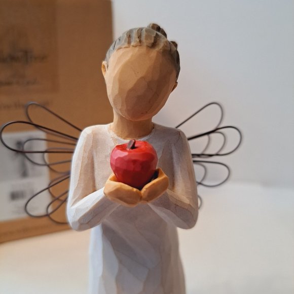 Willow Tree You're the Best Angel Figurine with Apple Box included Teacher Gift - Picture 12 of 13
